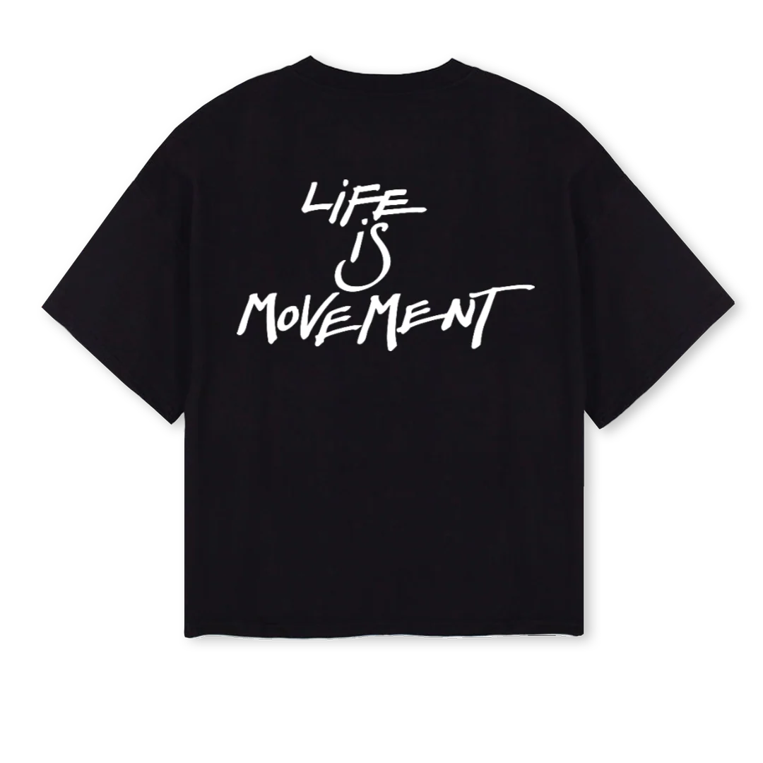 LMTSHIRTONE Black Oversized Boxy Tee. - Image 2