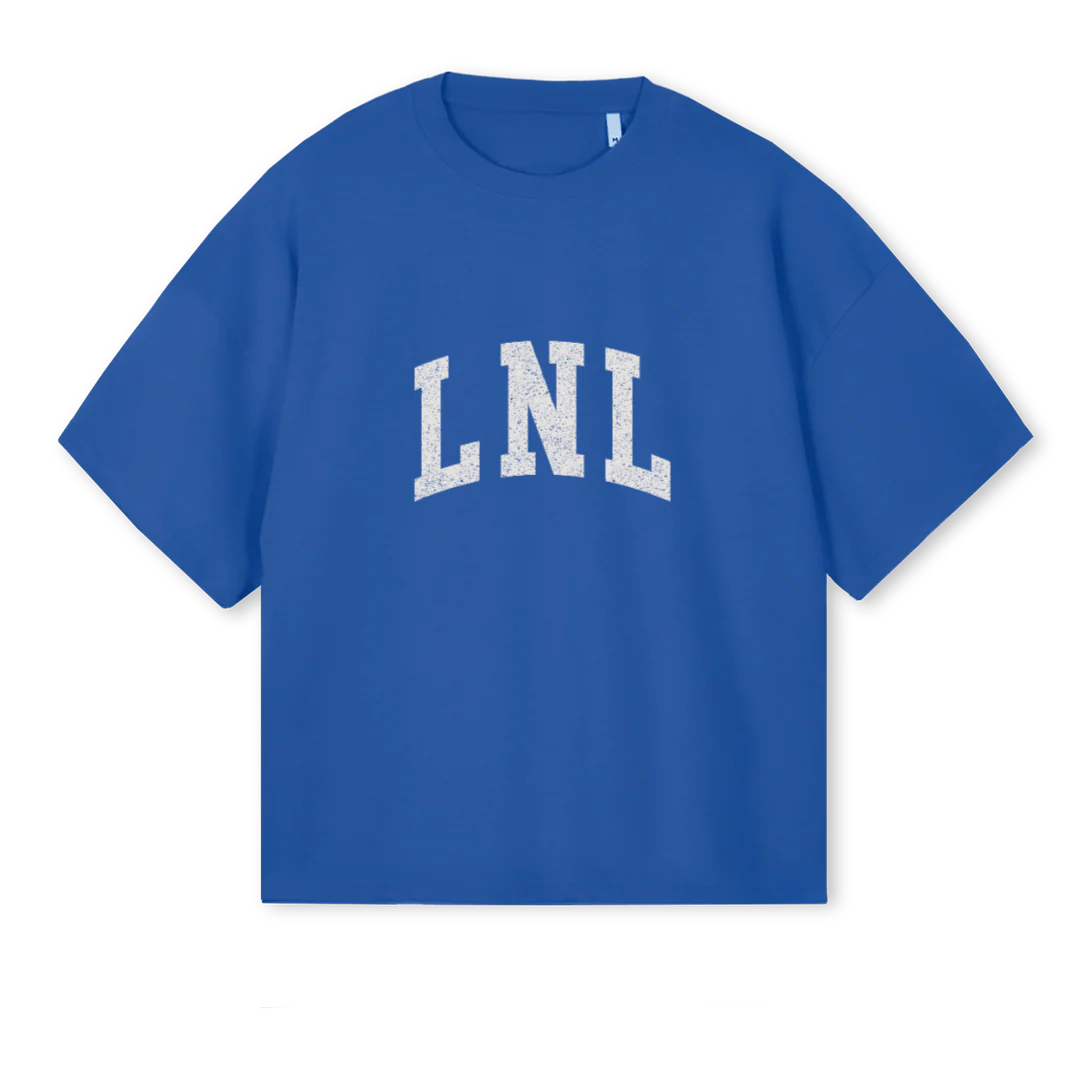 LNL BLUETSHIRT Cobalt Blue Oversized Boxy Tee.