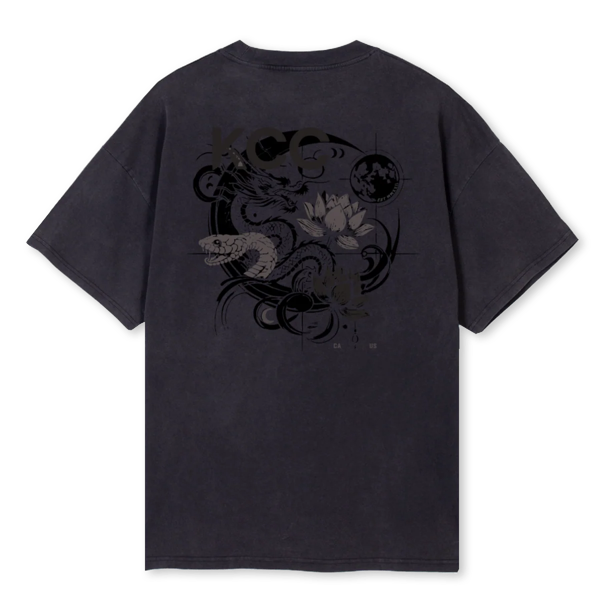 LNY Vintage Black Oversized Tee. - Image 2