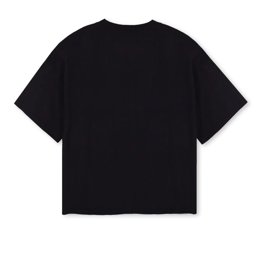 LOABOXTEE Black Oversized Boxy Tee. - Image 2
