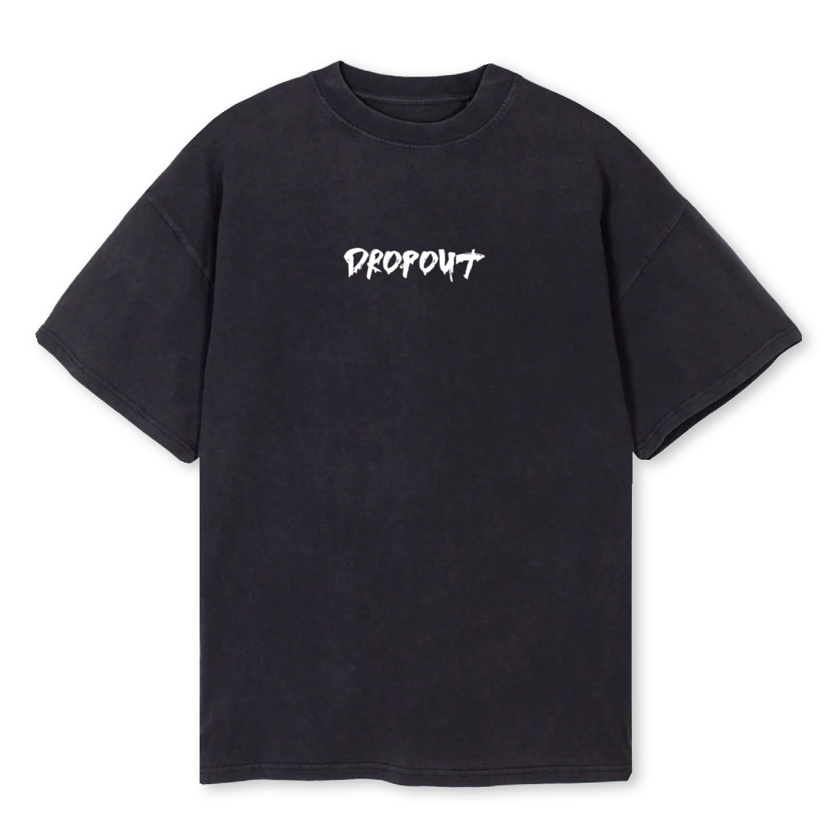 LOG DROP ONLY WH Vintage Black Oversized Tee.