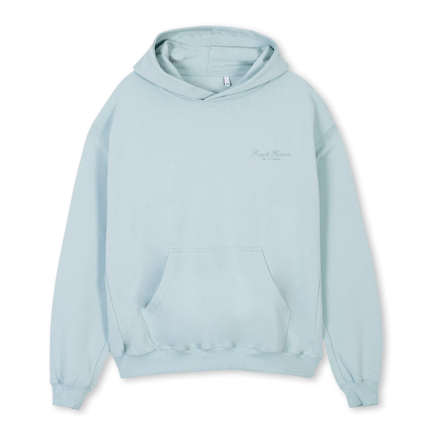 LOG TIF HD Cold Blue Oversized Hoodie.