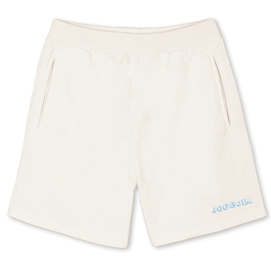 LOGOBLUESWEATSHORT Vintage White Sweatshorts.