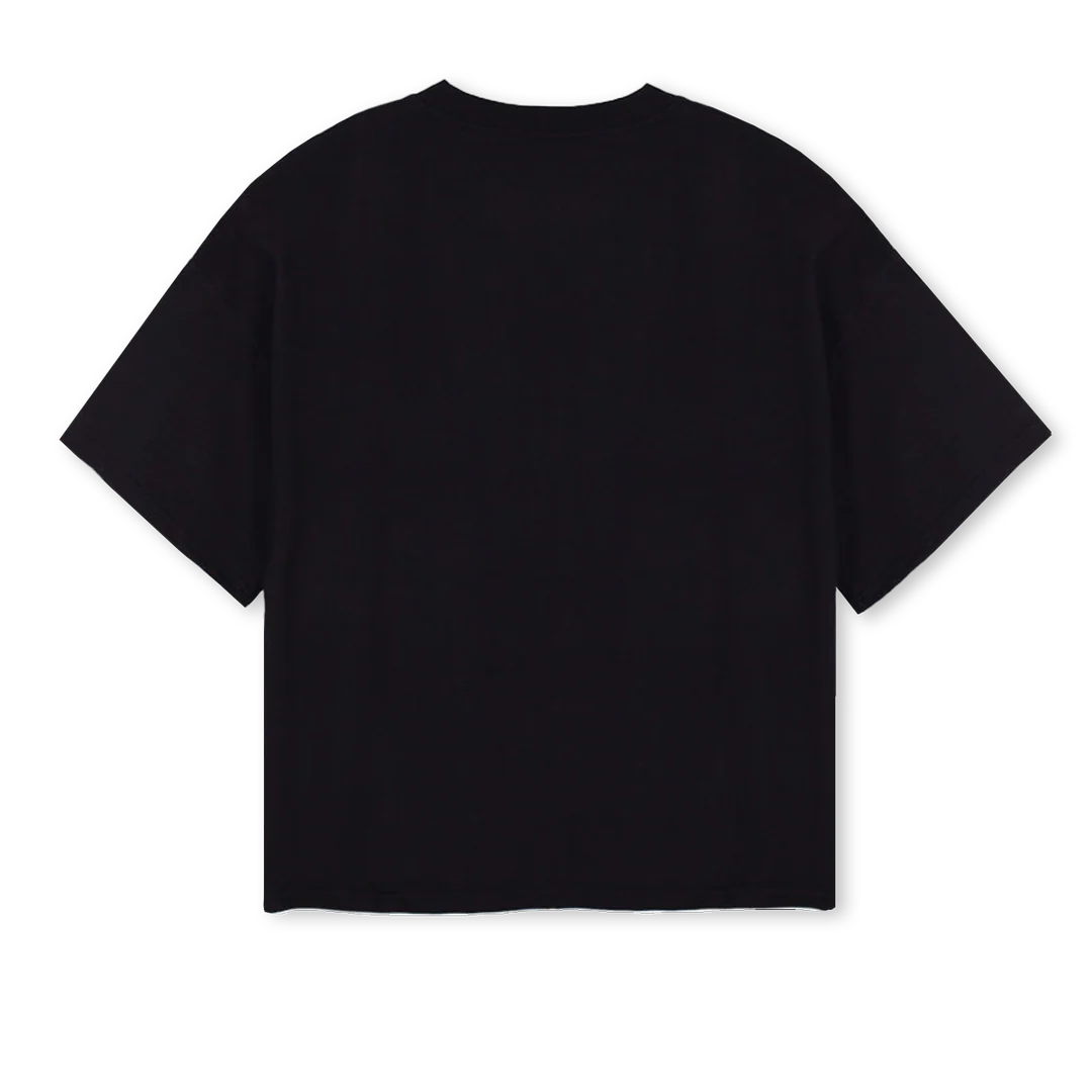 LOGOCENTFRONTGV Black Oversized Boxy Tee. - Image 2