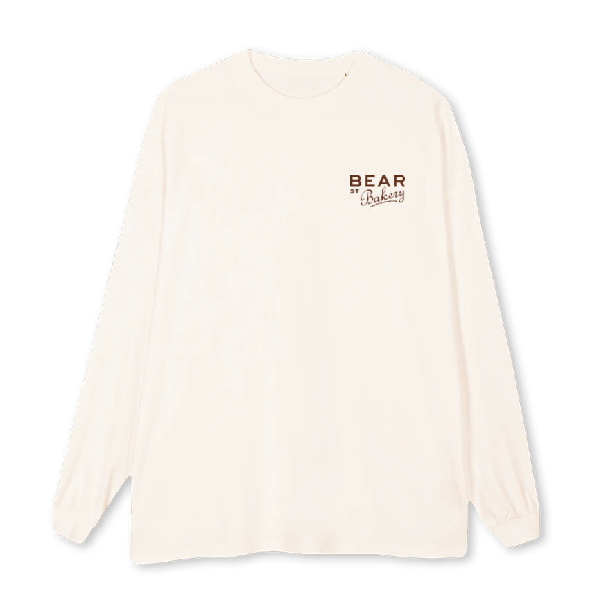 LONG SLEE  Vintage White Oversized LS Tee.