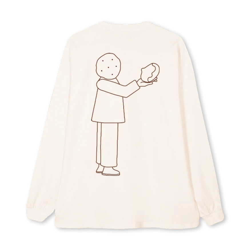LONG SLEE Vintage White Oversized LS Tee. - Image 2
