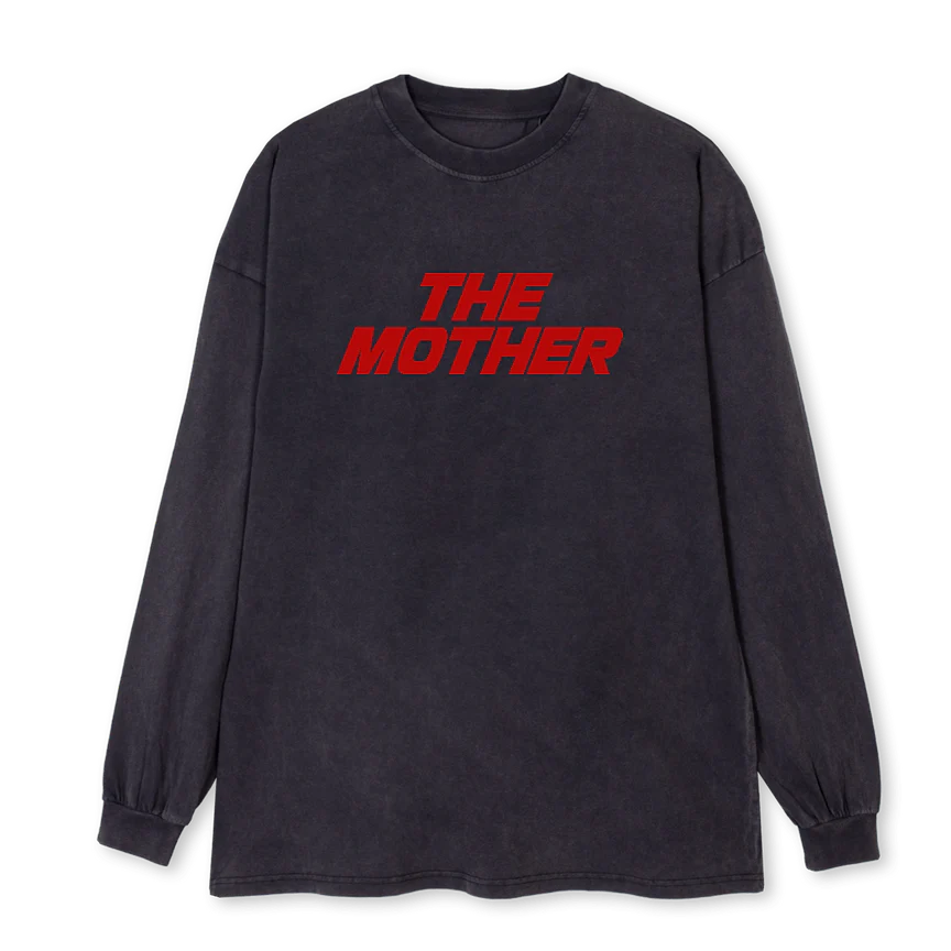 LONG Vintage Black Oversized LS Tee.