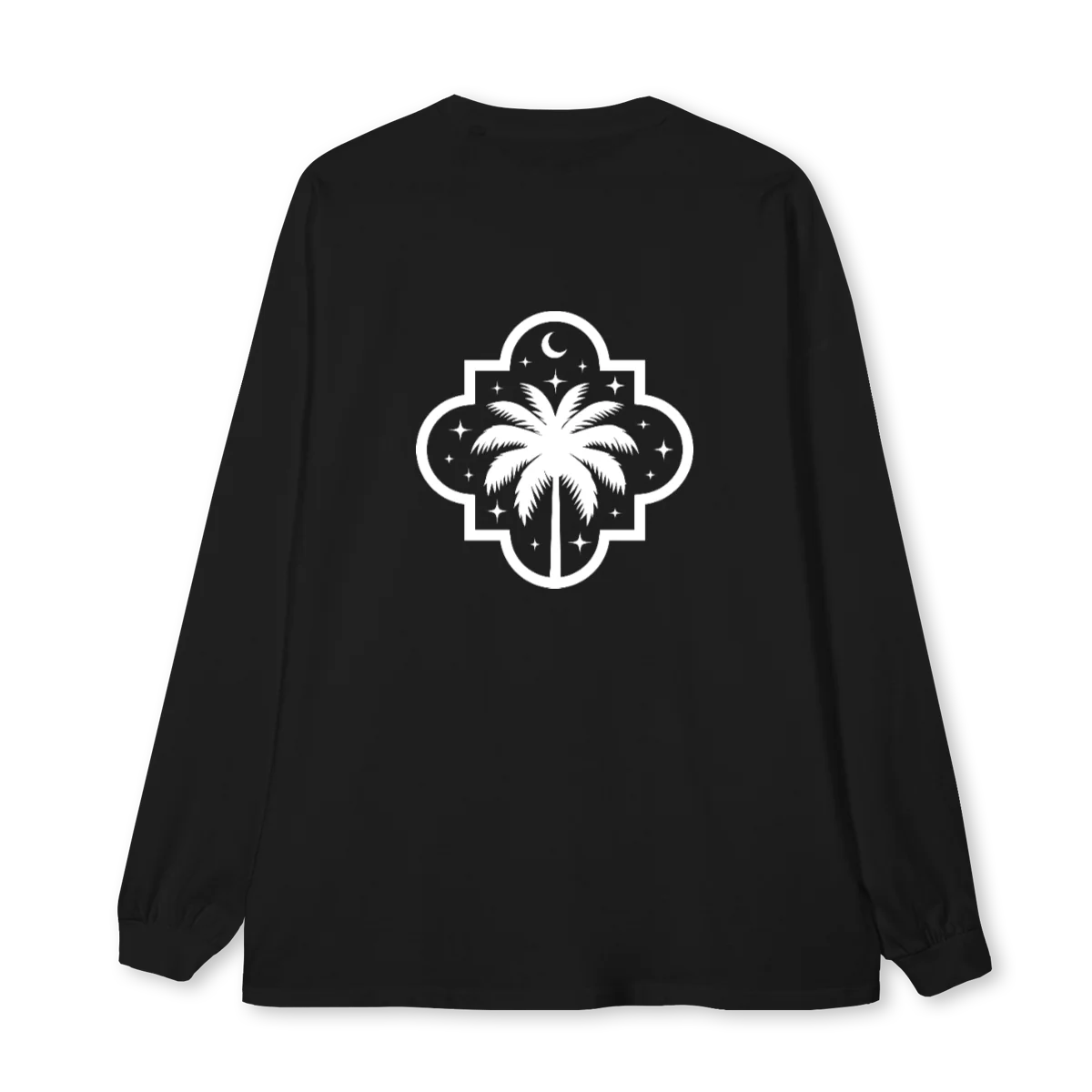 LONGSLEEVEPALM Black Oversized LS Tee. - Image 2