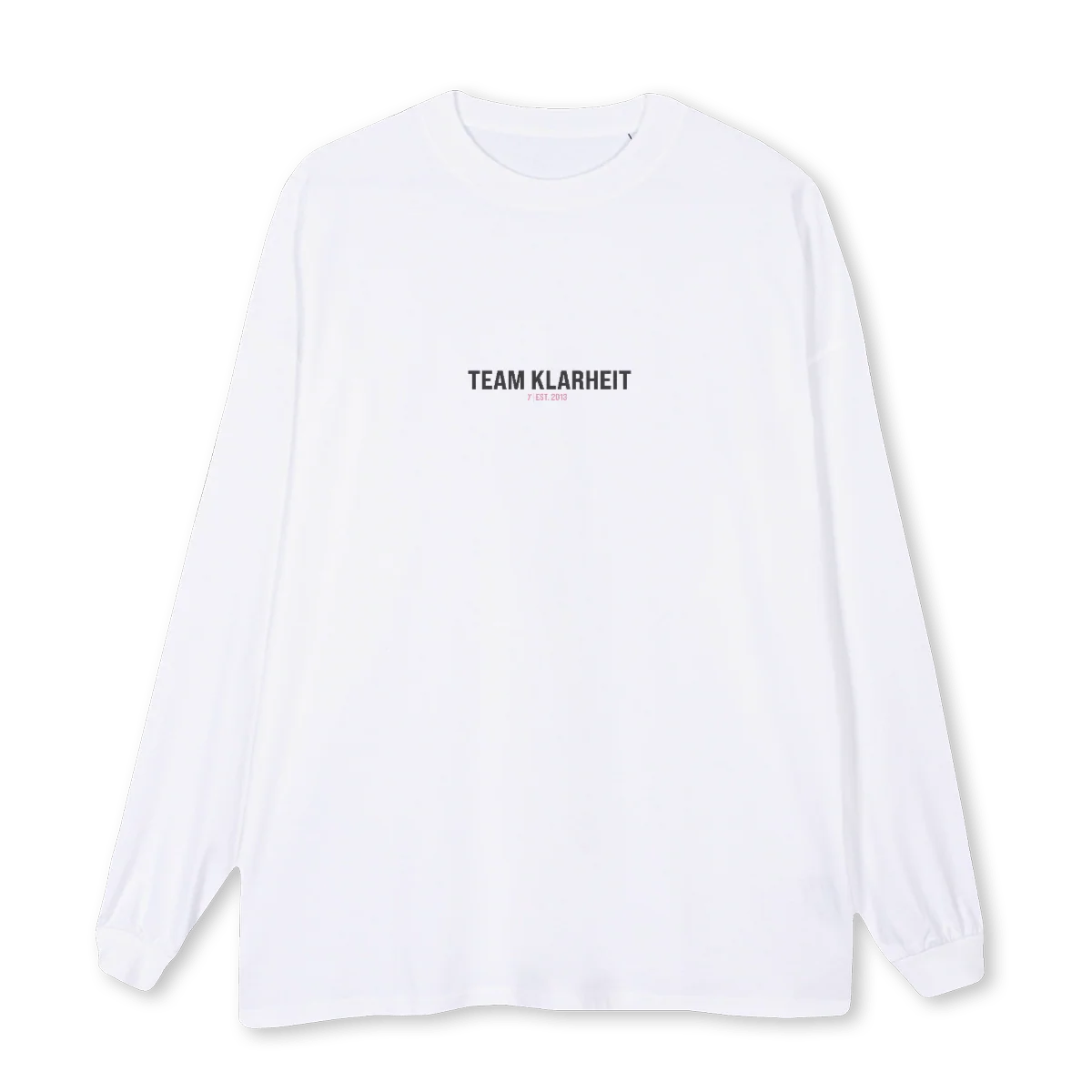 LONGSLEEVEWHTROSE White Oversized LS Tee.