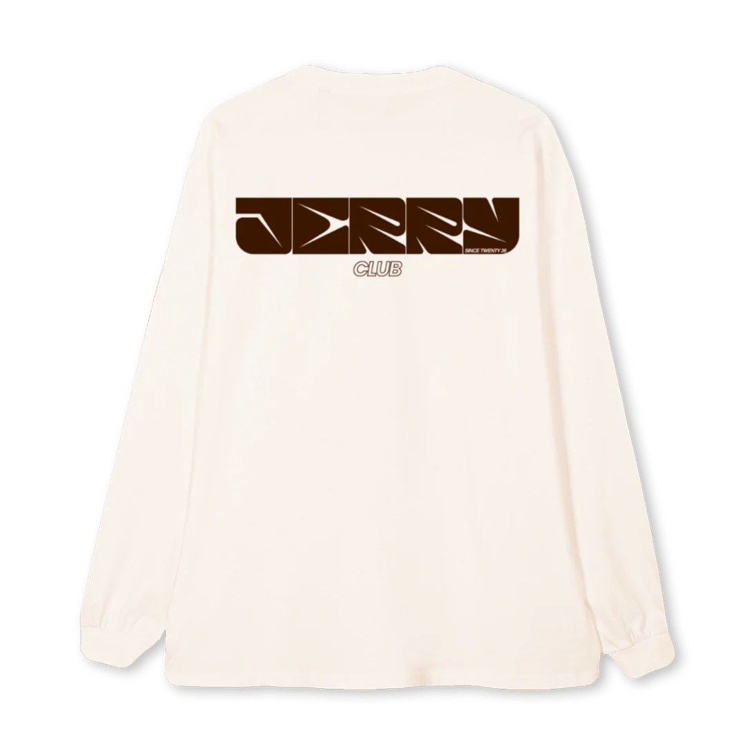 LONGWHITEBROWN Vintage White Oversized LS Tee. - Image 2