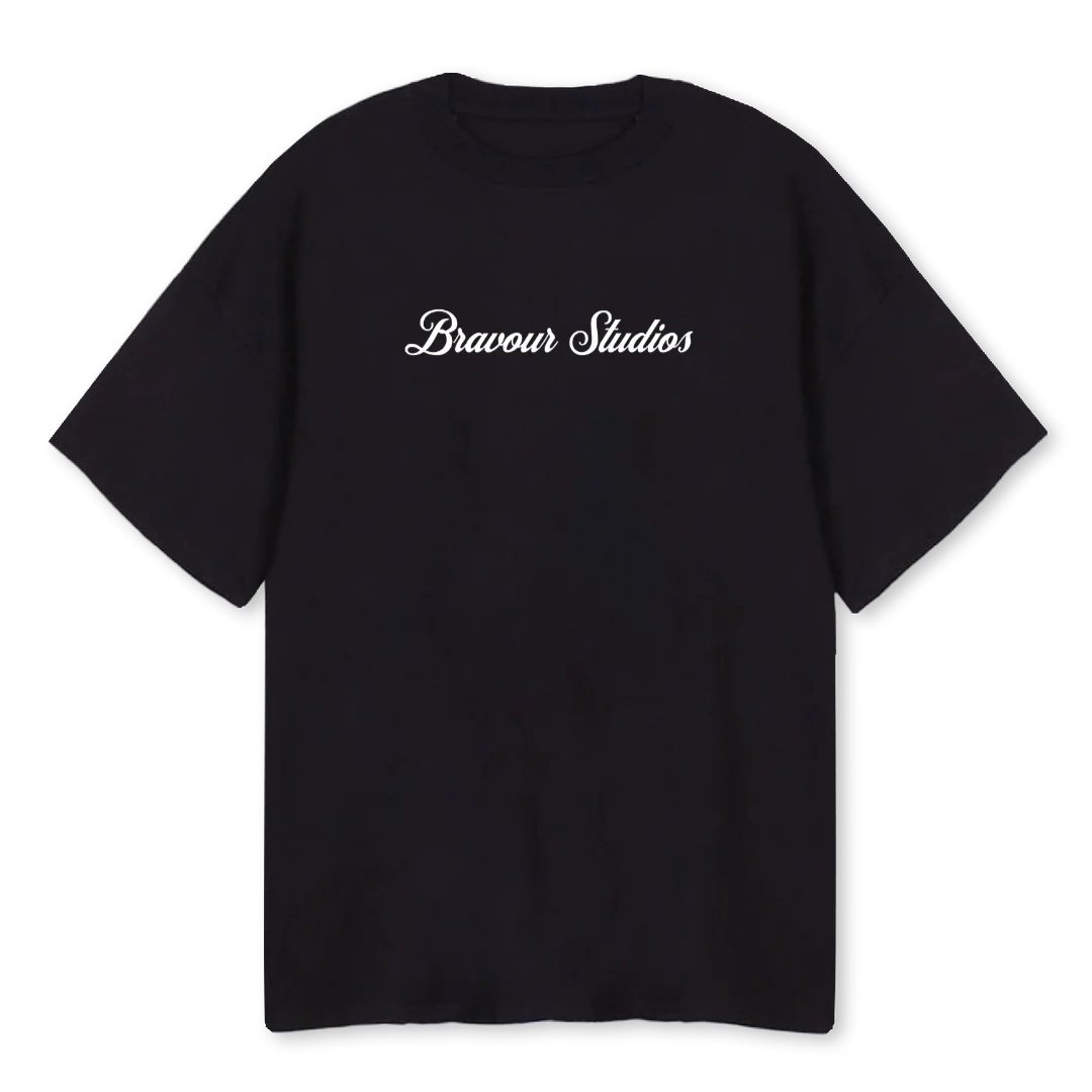 LOUNGWEARTEE Black Oversized Tee.