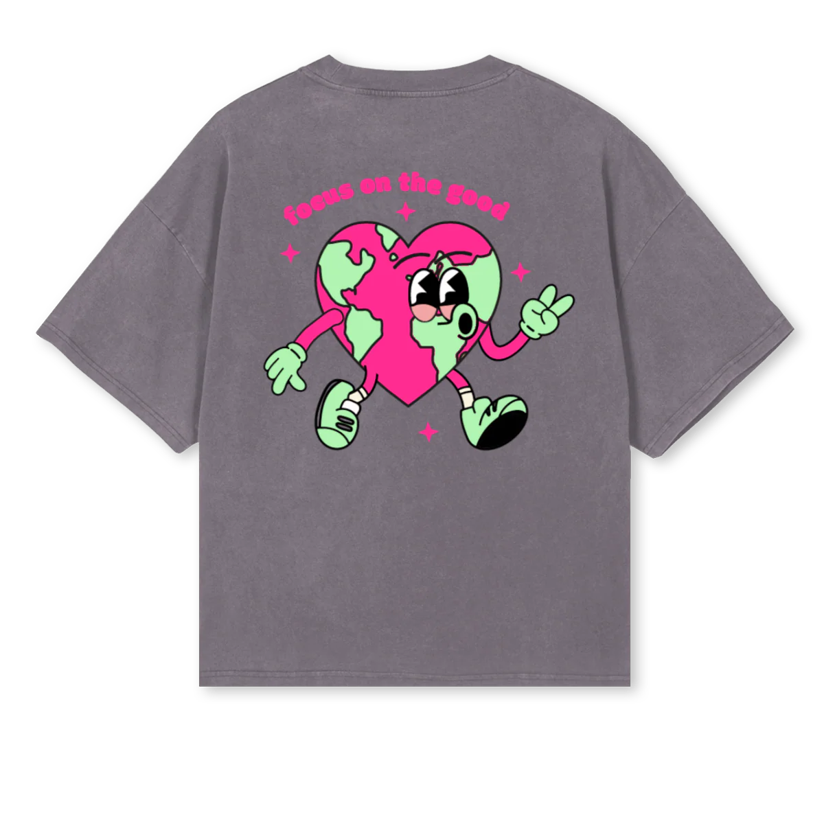 LOVBOYPIGGREY Pigment Grey Oversized Boxy Tee. - Image 2