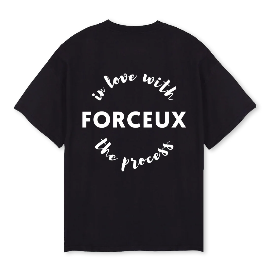 LOVE THE PROCESS T Black Oversized Tee. - Image 2