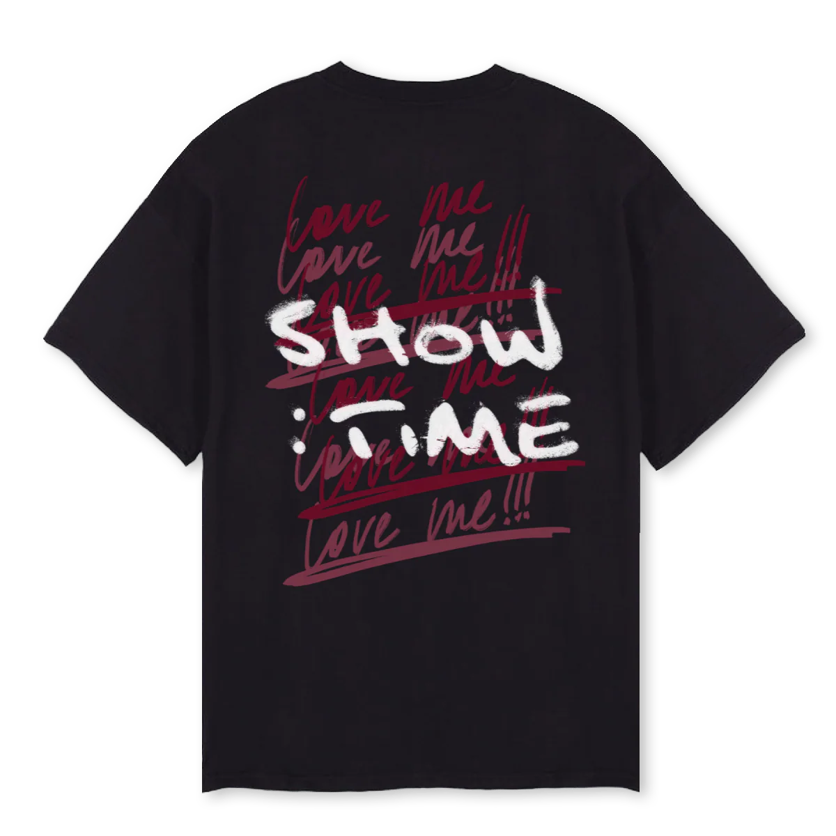 LOVEMELOVEMERED Black Oversized Tee. - Image 2