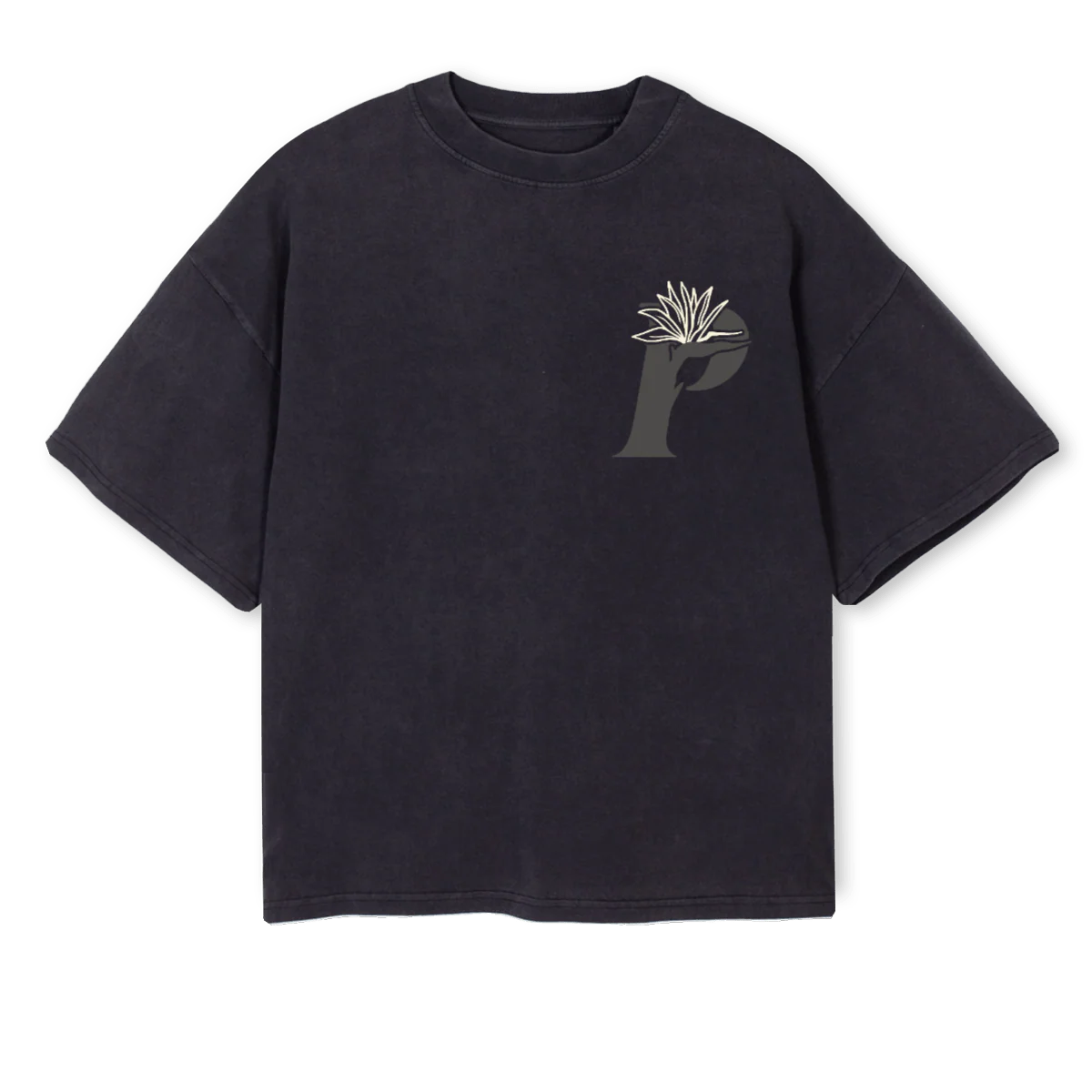 LOVEPARTY Vintage Black Oversized Boxy Tee.
