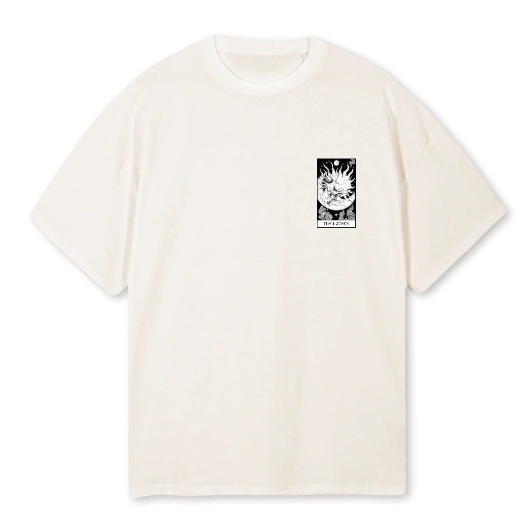 LOVERS WHITE Vintage White Oversized Tee.