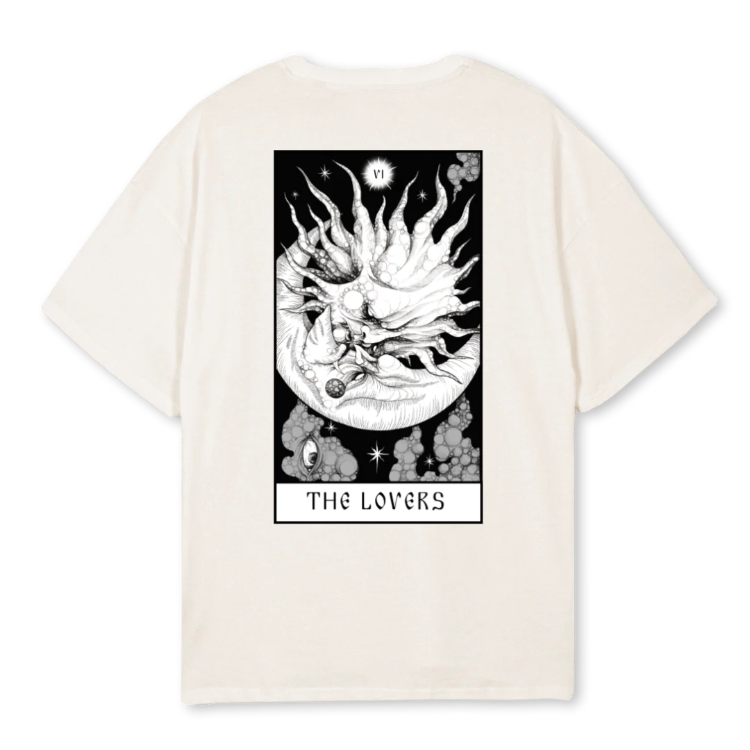 LOVERS WHITE Vintage White Oversized Tee. - Image 2