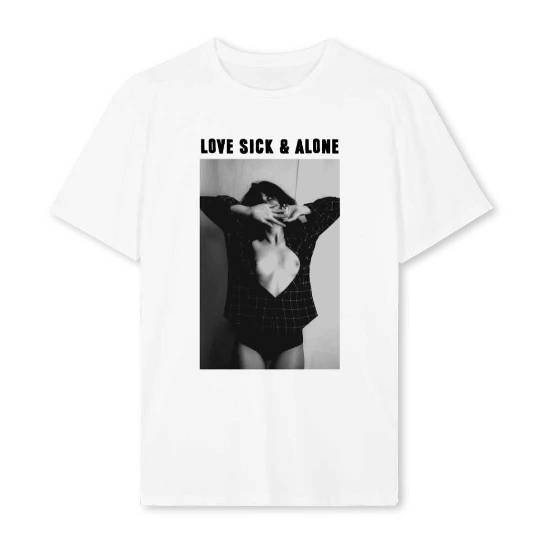 LOVESICK White Regular Tee.