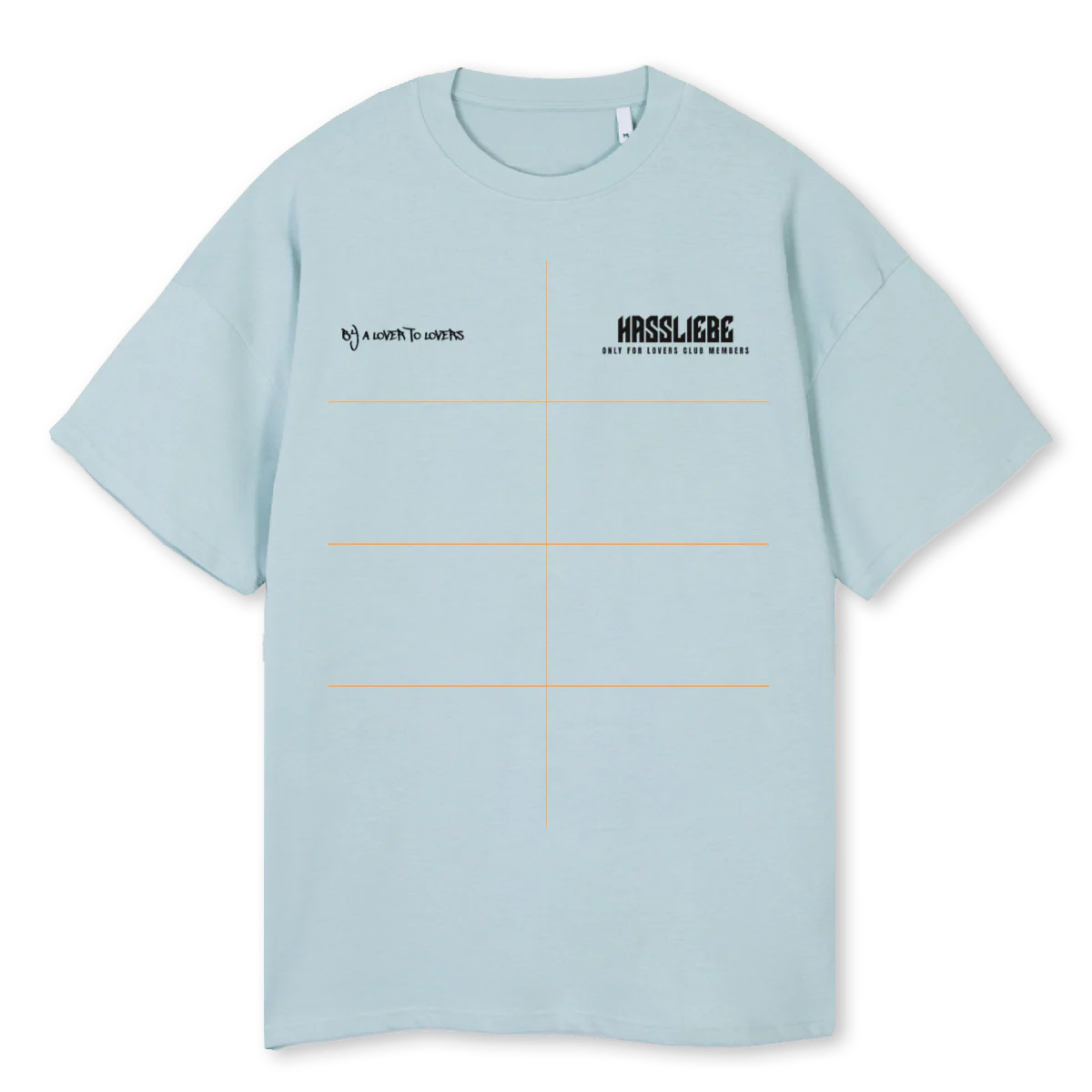 LOVRSW Cold Blue Oversized Tee.