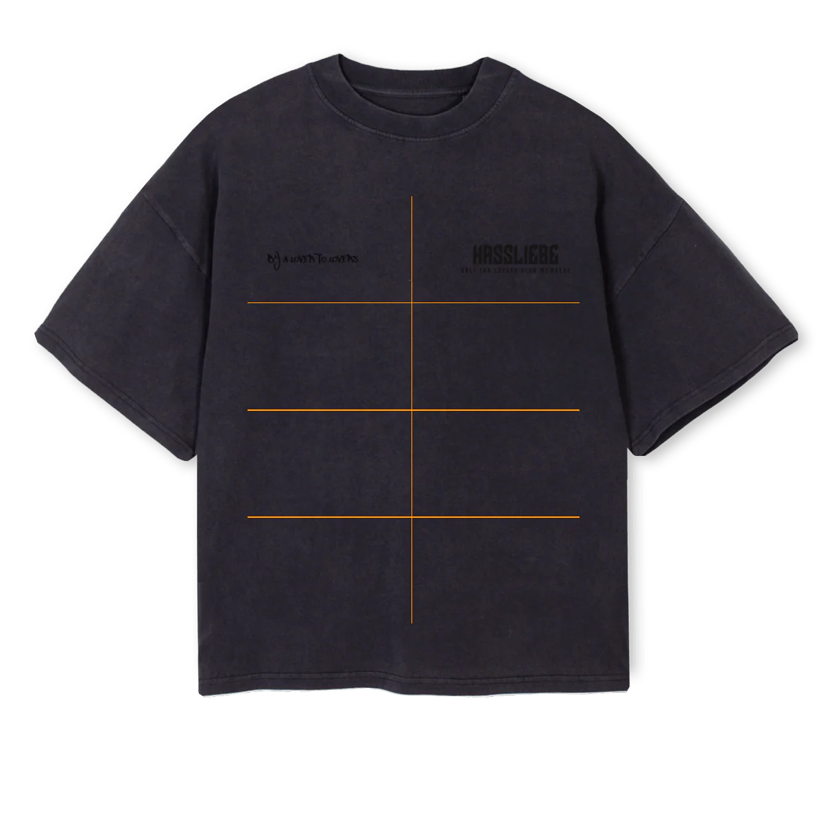 LOVRSW Vintage Black Oversized Boxy Tee.