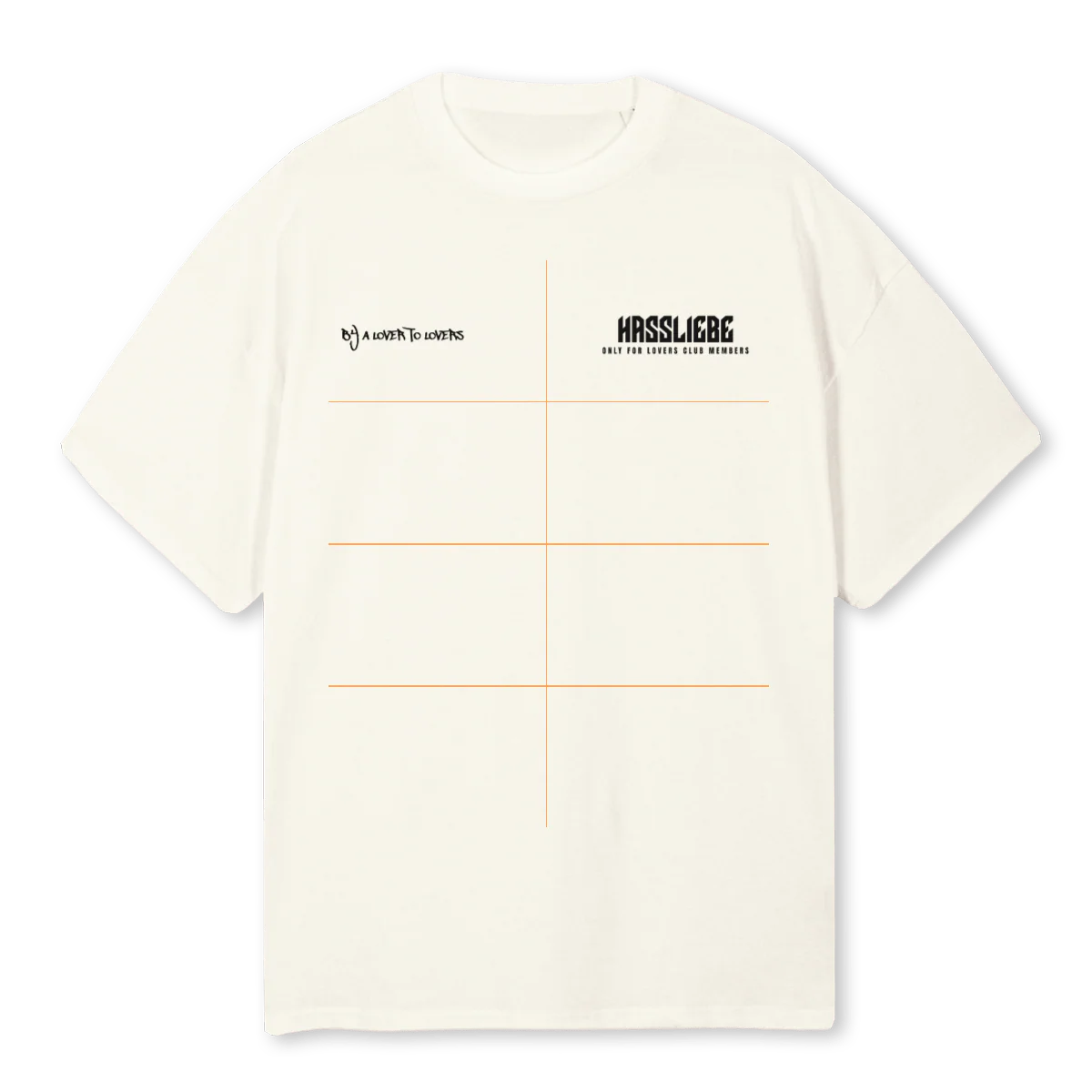 LOVRSW Cream Oversized Tee.