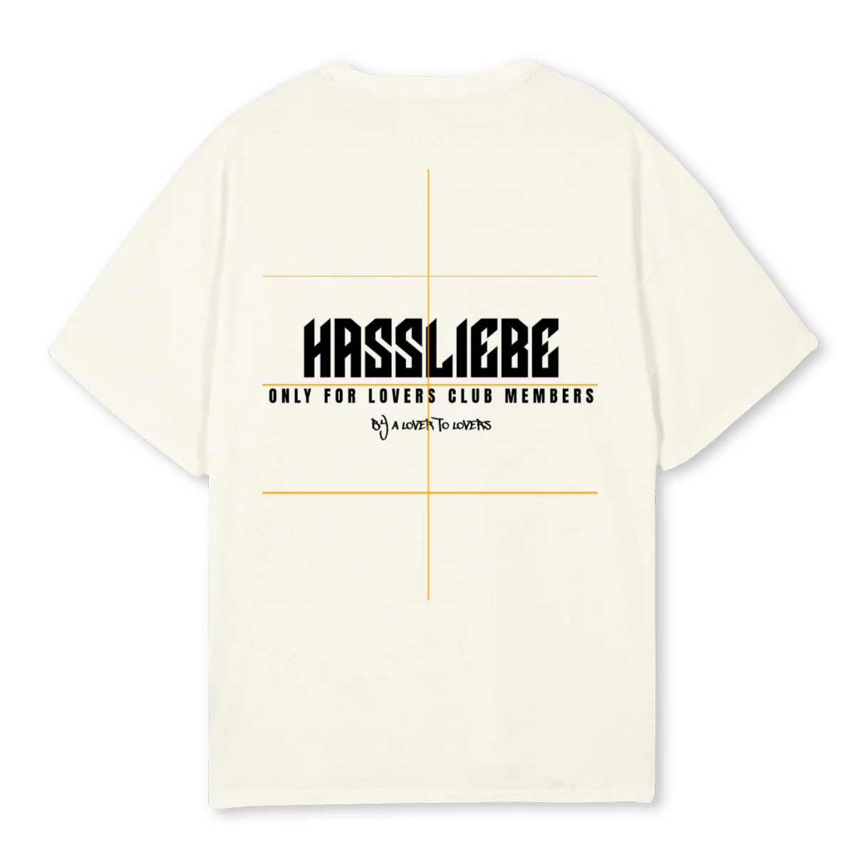 LOVRSW Cream Oversized Tee. - Image 2