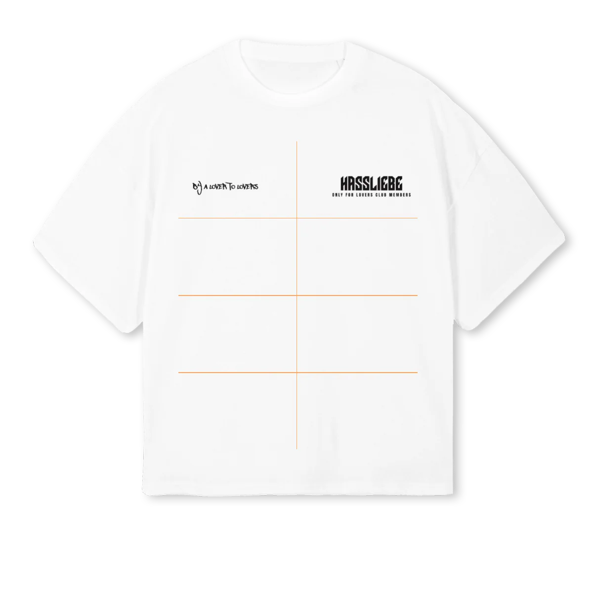 LOVRSW White Oversized Boxy Tee.