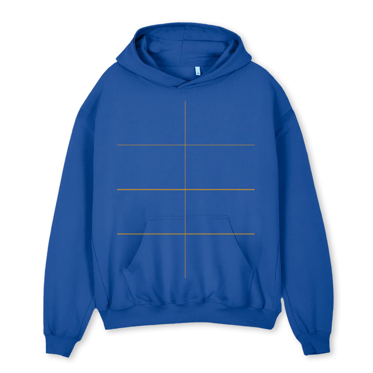 LOYAL Cobalt Blue Oversized Hoodie.