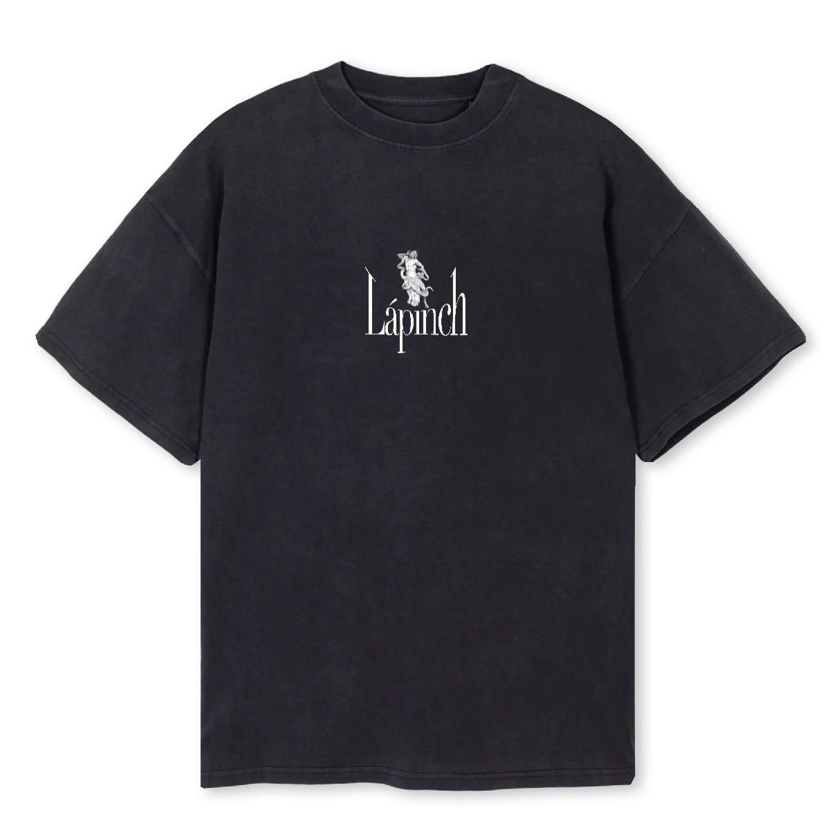 LP SRS TEEBLK Vintage Black Oversized Tee.
