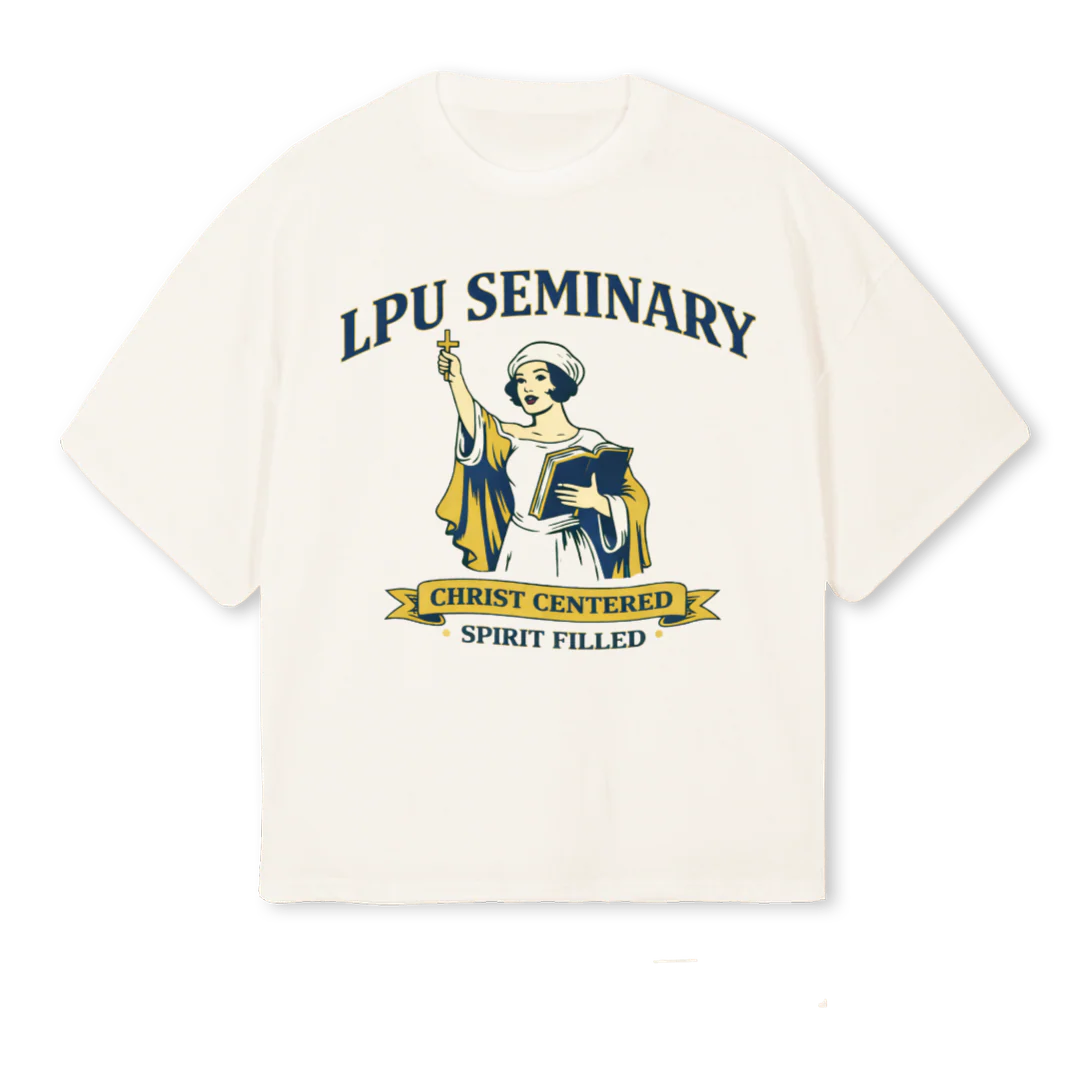 LPUAIMEE Vintage White Oversized Boxy Tee.