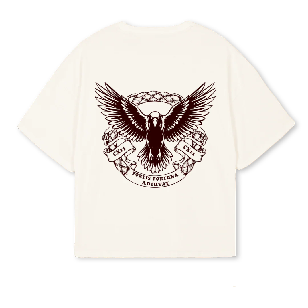 LRGCROWMER Vintage White Oversized Boxy Tee. - Image 2