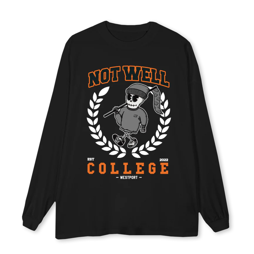 LSBLACK Black Oversized LS Tee.