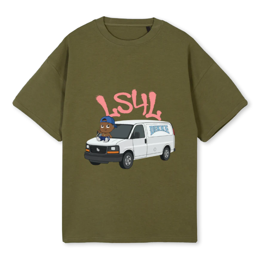 LSFORKHAKI Kaki Oversized Tee.