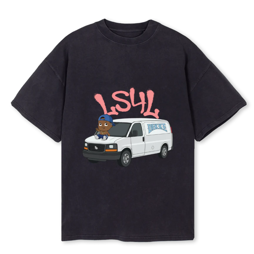 LSHH Vintage Black Oversized Tee.