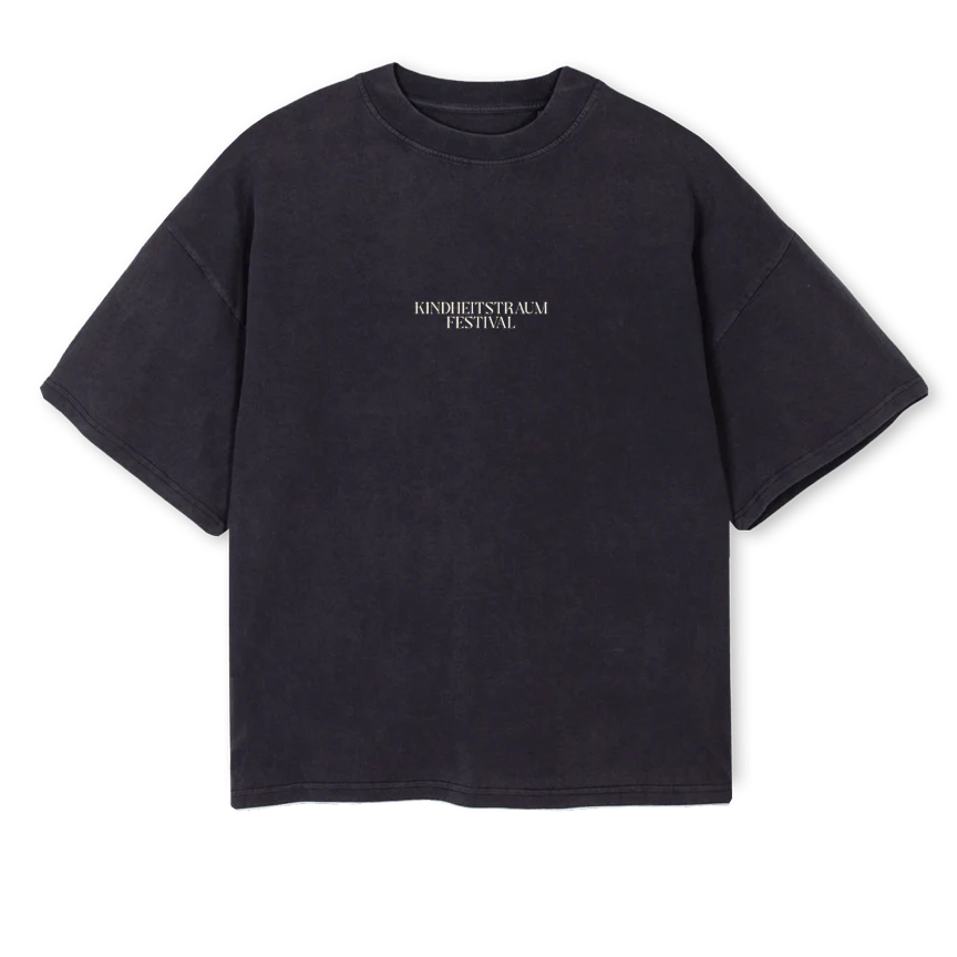 LSKHTBLACK Vintage Black Oversized Boxy Tee.