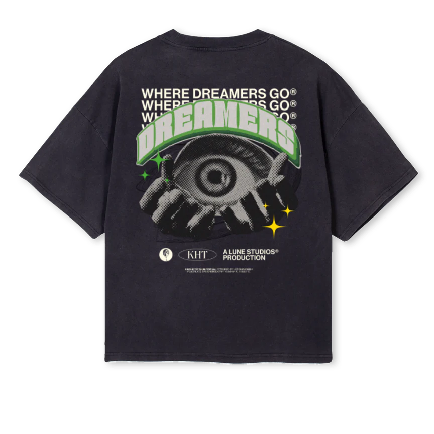 LSKHTBLACK Vintage Black Oversized Boxy Tee. - Image 2