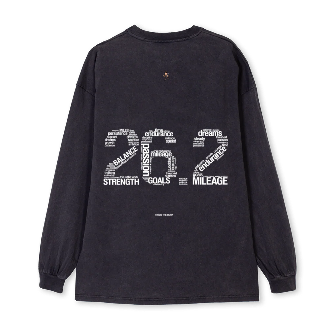 LSMARAWRK Vintage Black Oversized LS Tee. - Image 2