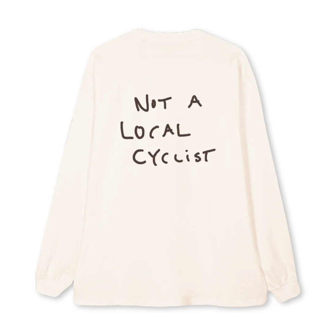 LSNOTALOCYCWHITE Vintage White Oversized LS Tee. - Image 2