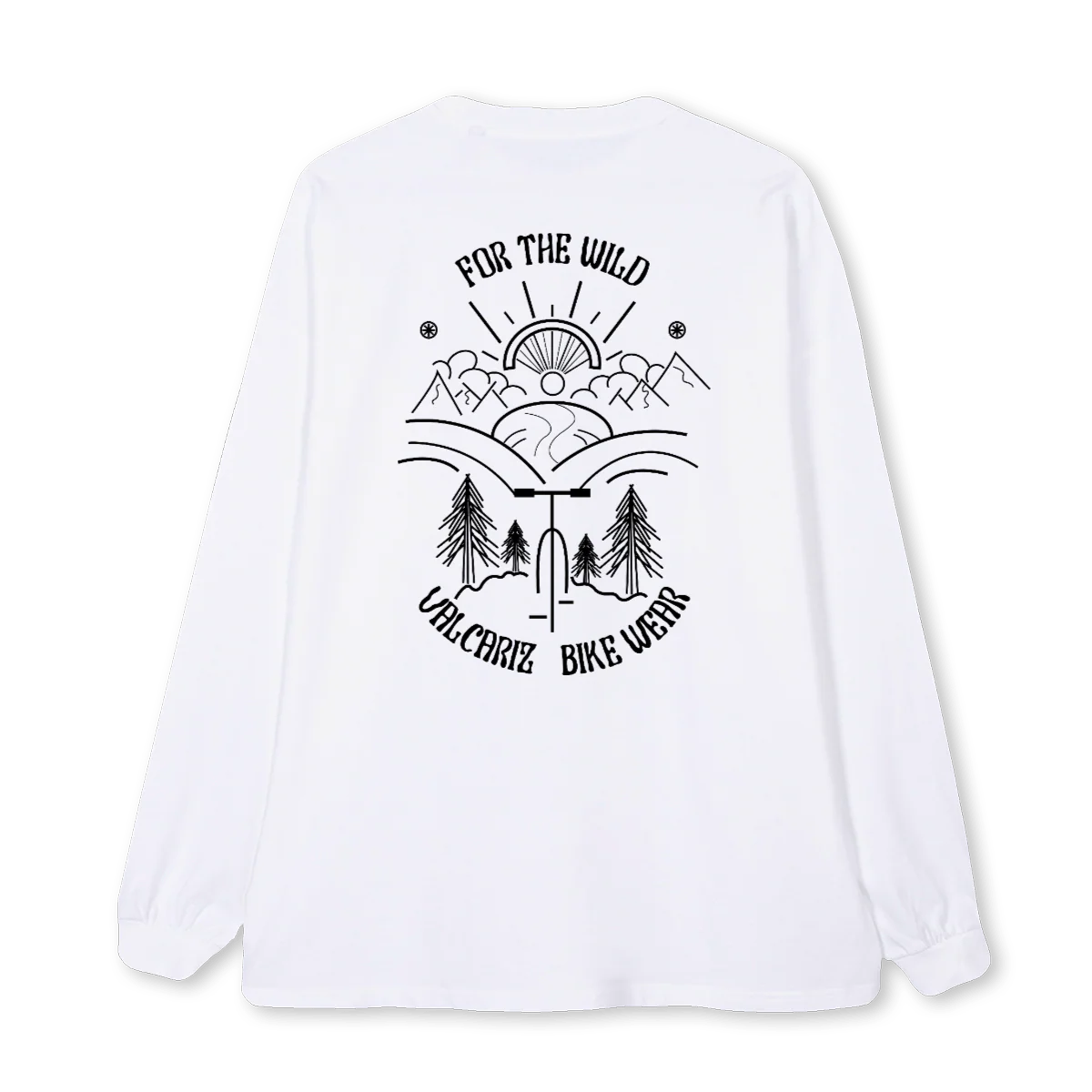 LSWHITEBLACKLOGO White Oversized LS Tee. - Image 2
