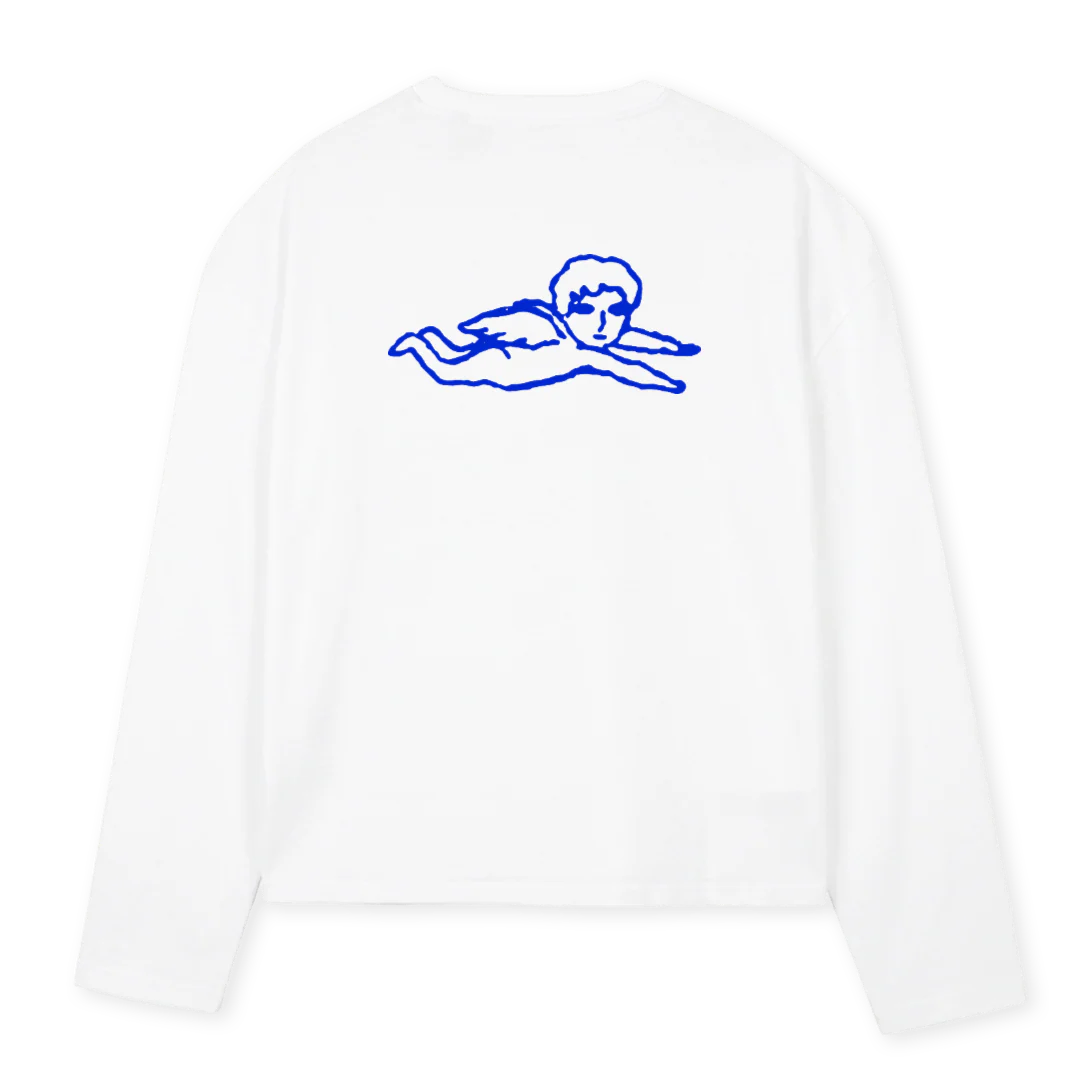 LSWHITEGENERATIONDOR White Oversized Boxy LS Tee. - Image 2