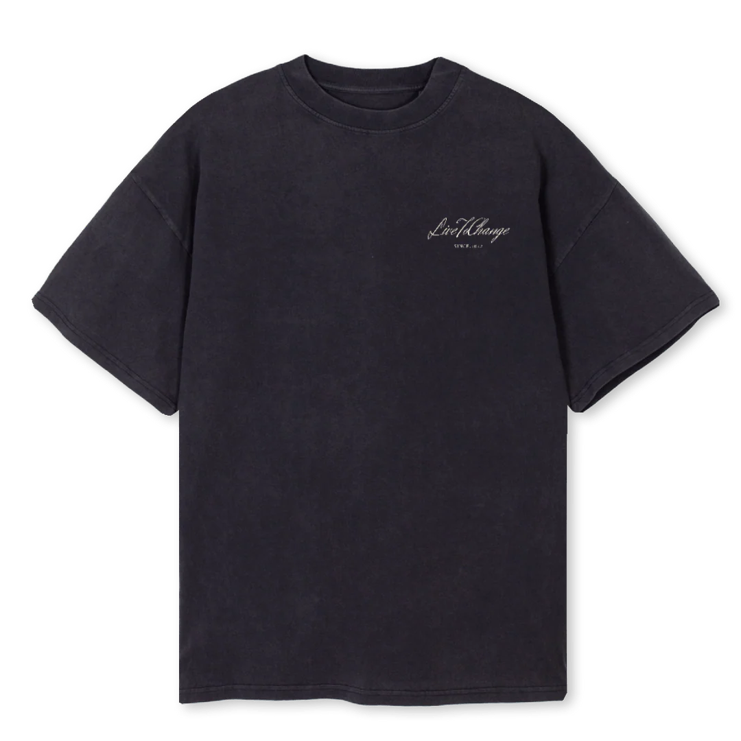 LTCNEWSHIRT Vintage Black Oversized Tee.