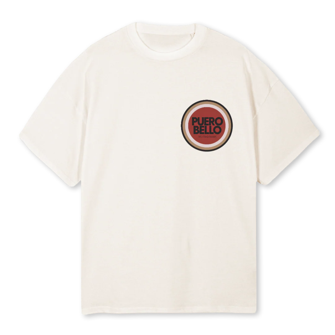 LUCKYPUERO Vintage White Oversized Tee.