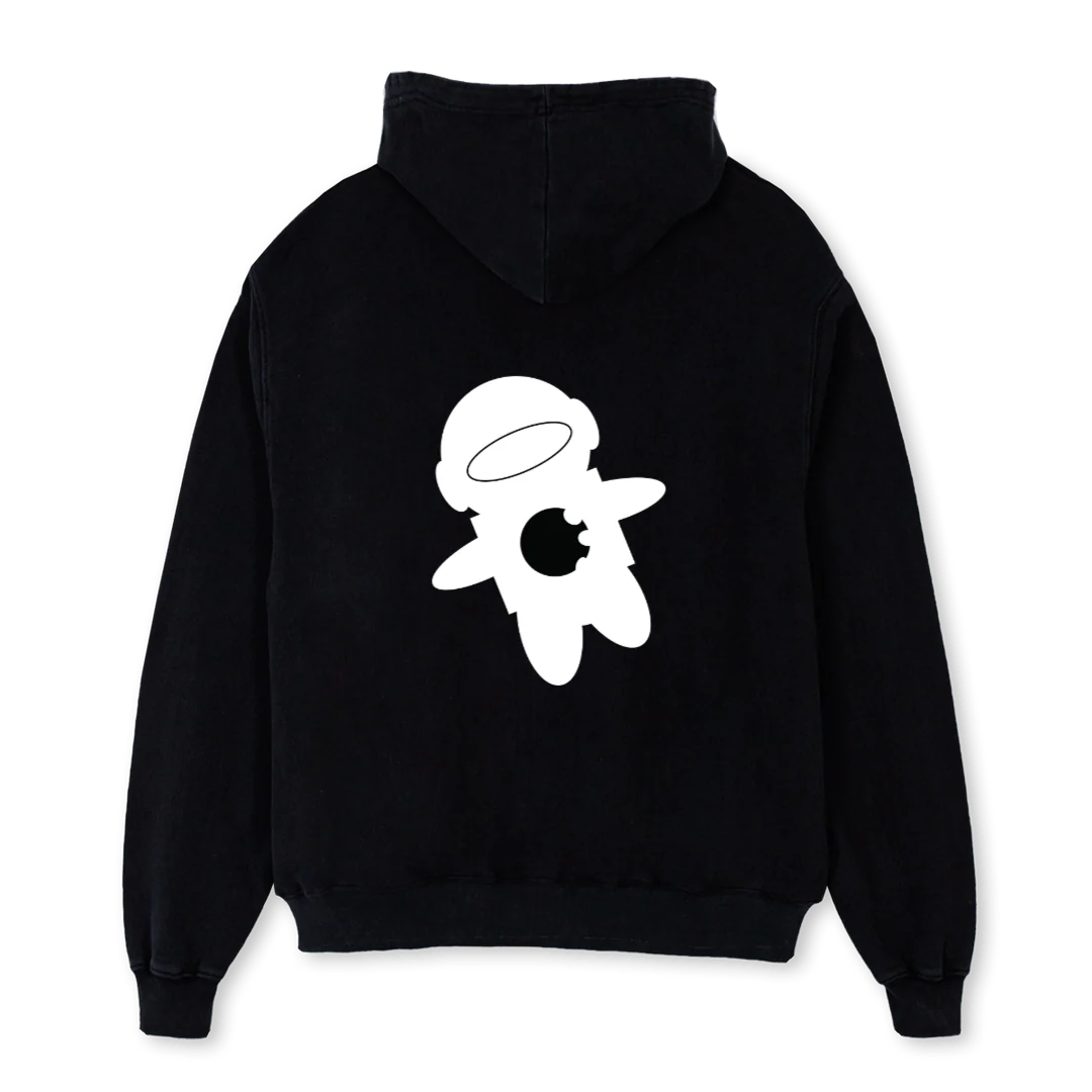 LUNARBLACK Black Oversized Hoodie. - Image 2