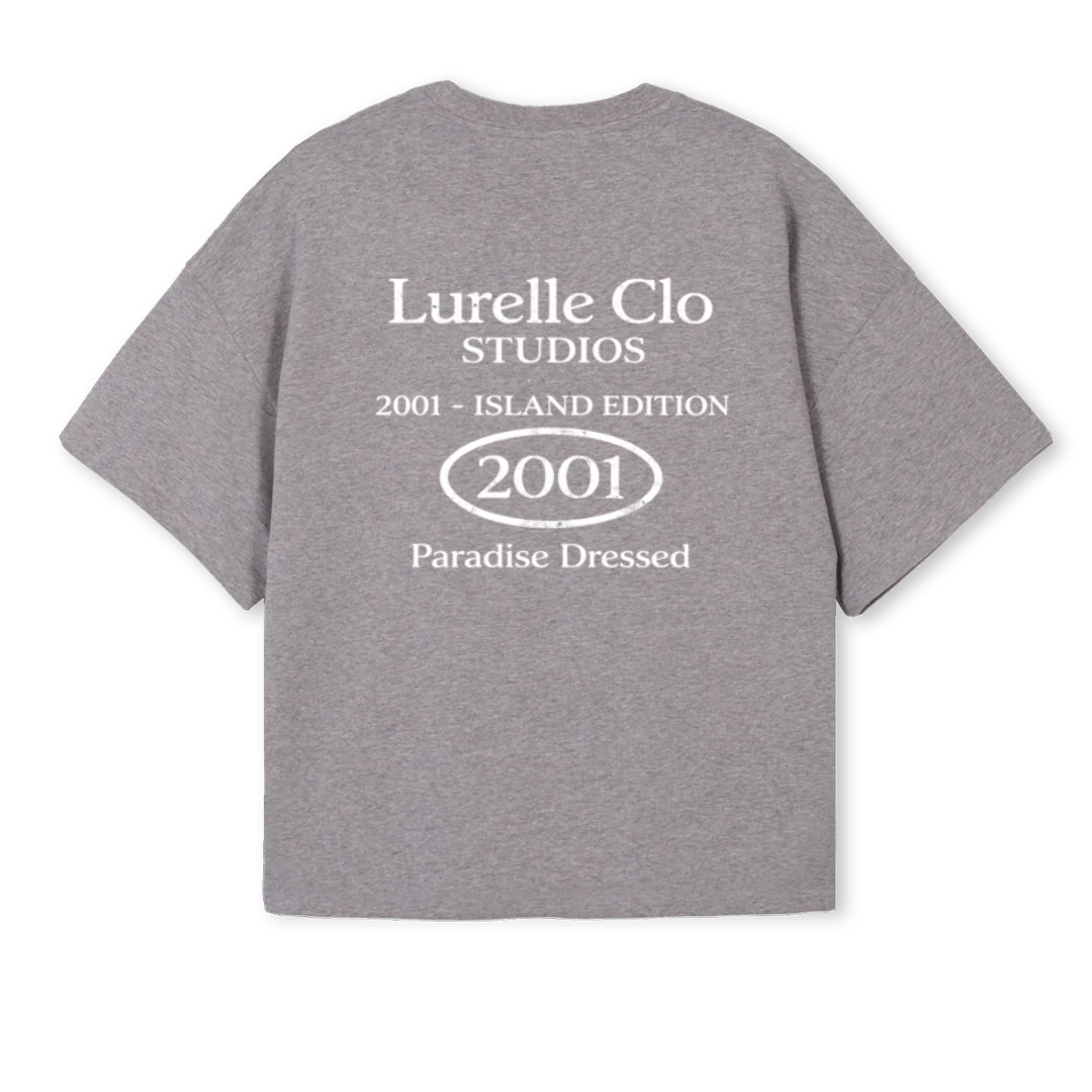 LURCLTEST Grey Marl Oversized Boxy Tee. - Image 2