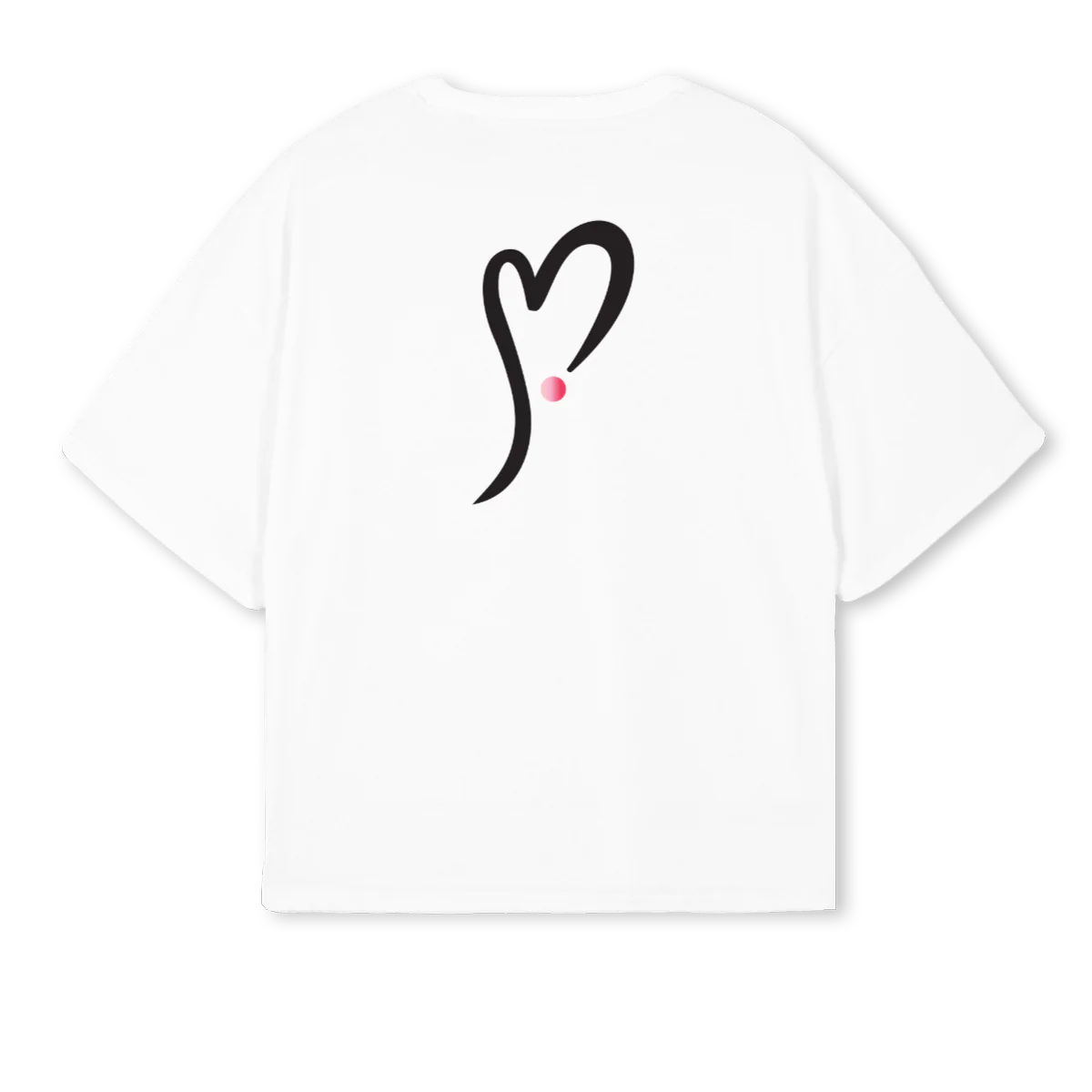 LUSTYY White Oversized Boxy Tee. - Image 2