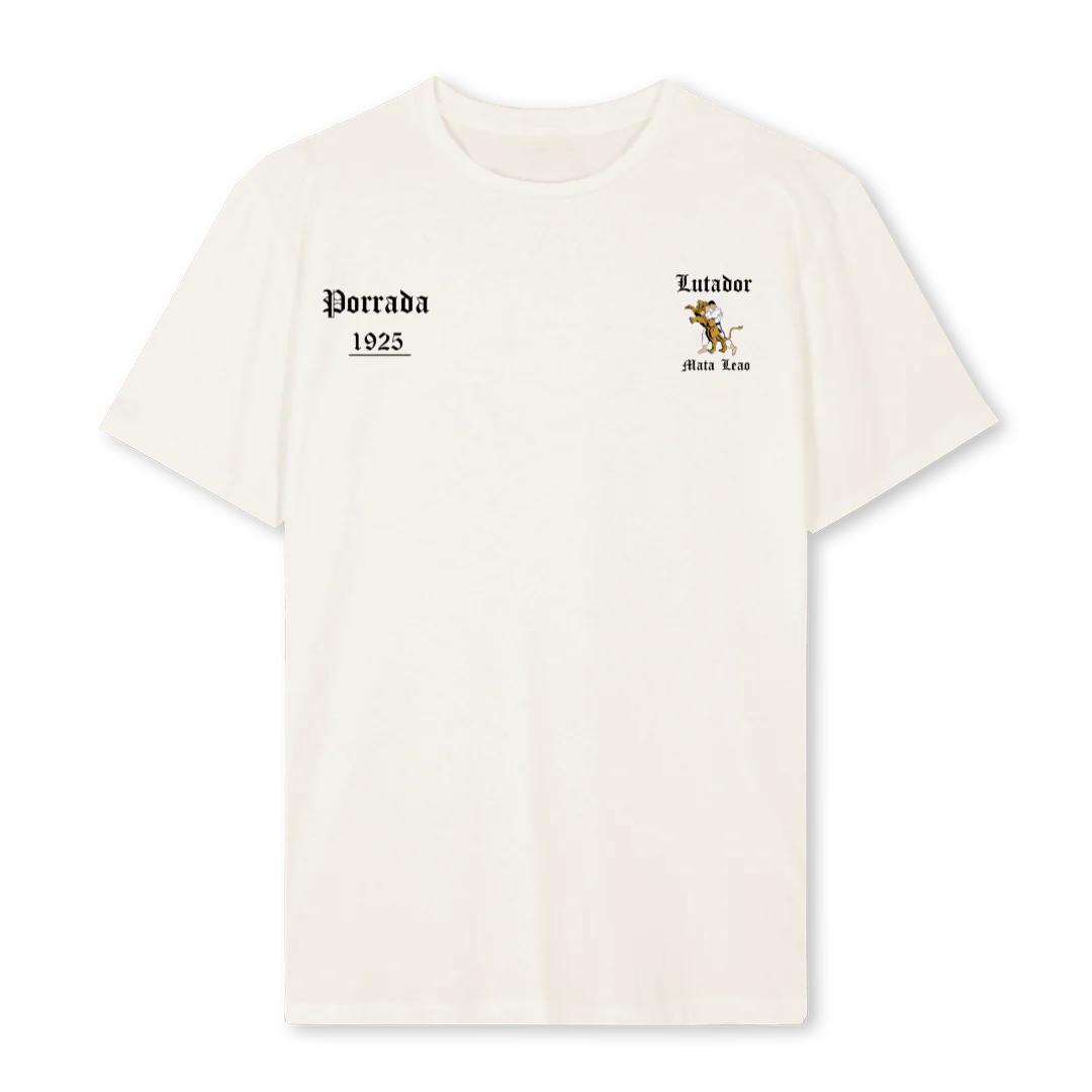 LUTADOR Vintage White Regular Tee.