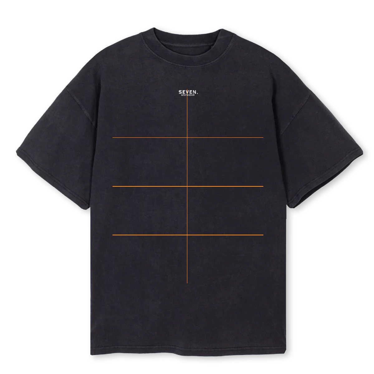 LUUK Vintage Black Oversized Tee.