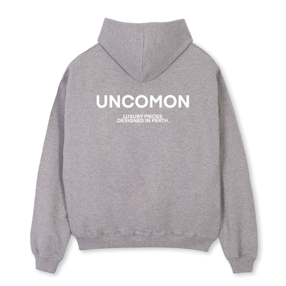 LUXURY PIECES GREY Grey Marl Oversized Hoodie. - Image 2