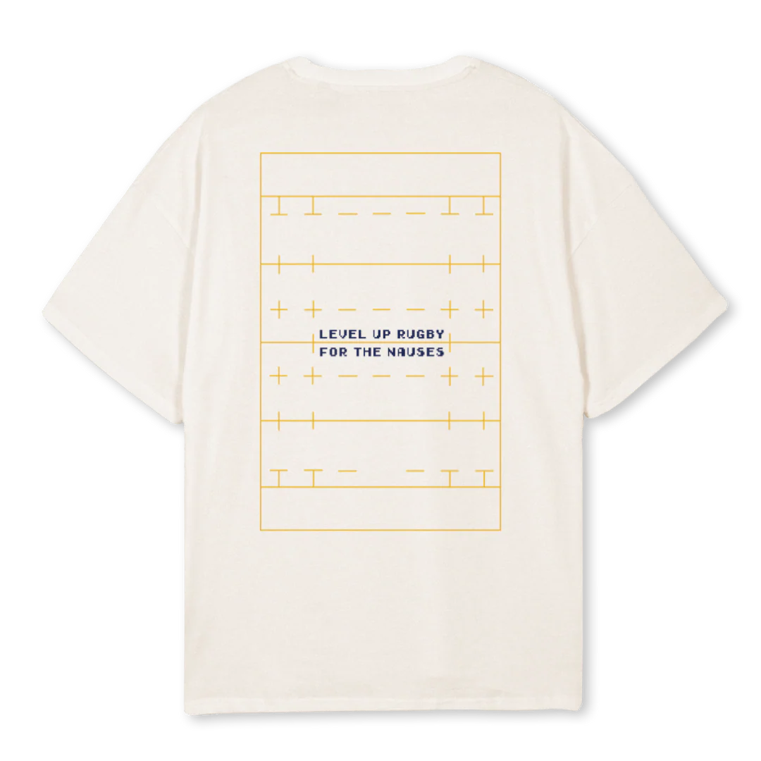 LVLUPOFFWHITE Vintage White Oversized Tee.
