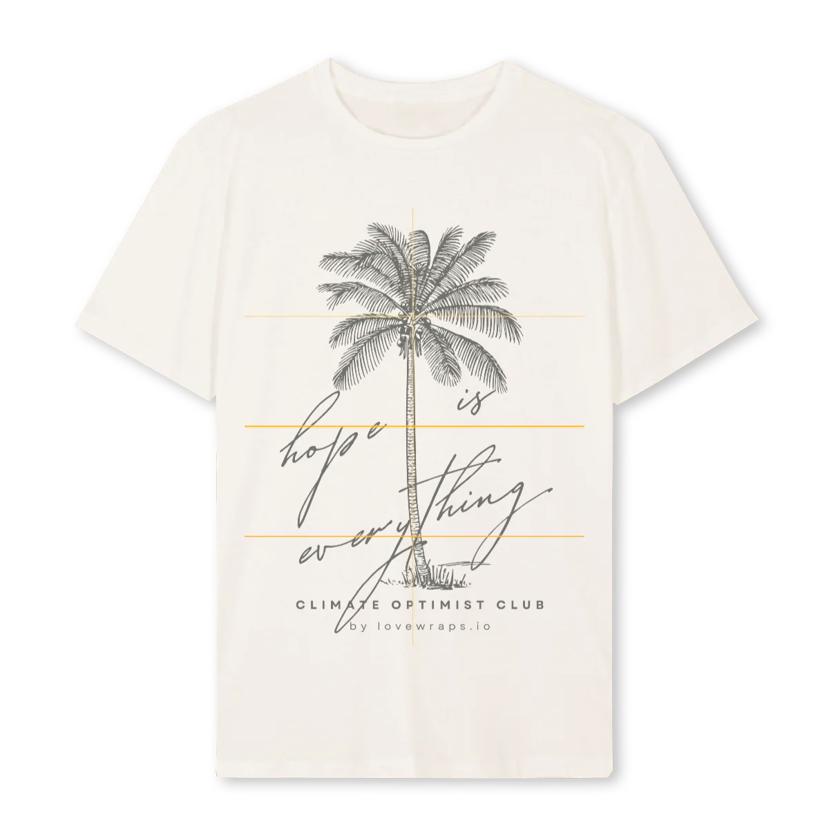 LWHOPETEESAMPLEA Vintage White Regular Tee.